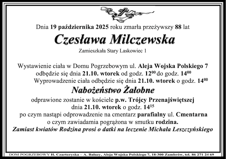 Czesława Milczewska